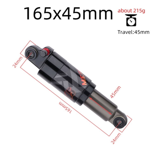 meroca Bike Bicycle Cycling Air Rear Shock Lockout 125/150/165/190/200mm for MTB