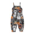 thumbnail image 2 of Rompers EGNMCR pour Enfants Combinaisons Bébé Fille Été Imprimé avec Poches Kid Rompers, 2 of 9