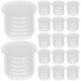 thumbnail image 2 of Shisuyan 100pcs Tattoo Ink Caps Medium Plastic Bottle Stoppers White Planting Boxes, 2 of 9