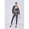 thumbnail image 4 of Chemise en Cuir Noire pour Femme, 4 of 8