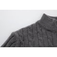 thumbnail image 4 of cfhntfmh Men's Quarter Zip Sweaters Slim Casual Collared Long Sleeve Textured Pullover Tops Fall Winter Cable Knitted Sweaters, 4 of 6