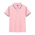 thumbnail image 1 of Polos pour Tout-Petits Garçons Rouges Chemises d'Uniforme Scolaire Chemise Polo d'Été Garçons Chemises Polo à Manches Courtes Tenue pour Garçons, 1 of 2