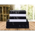 thumbnail image 1 of Mocassi Marble Printed 4-Piece Sheet Set, 1500 Thread Count, Breathable and Super Soft Material, Wrinkle Resistant, Fitted Sheets with Smart Pockets, Marble Sheet Set, Twin XL, Black, 1 of 3