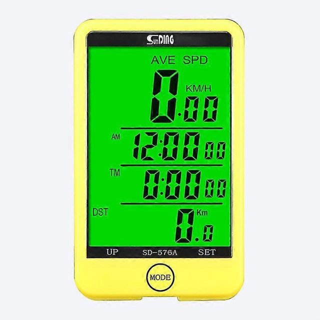 Compteur de Code de Vélo Filaire Grand Écran Tactile Minuterie de Vélo