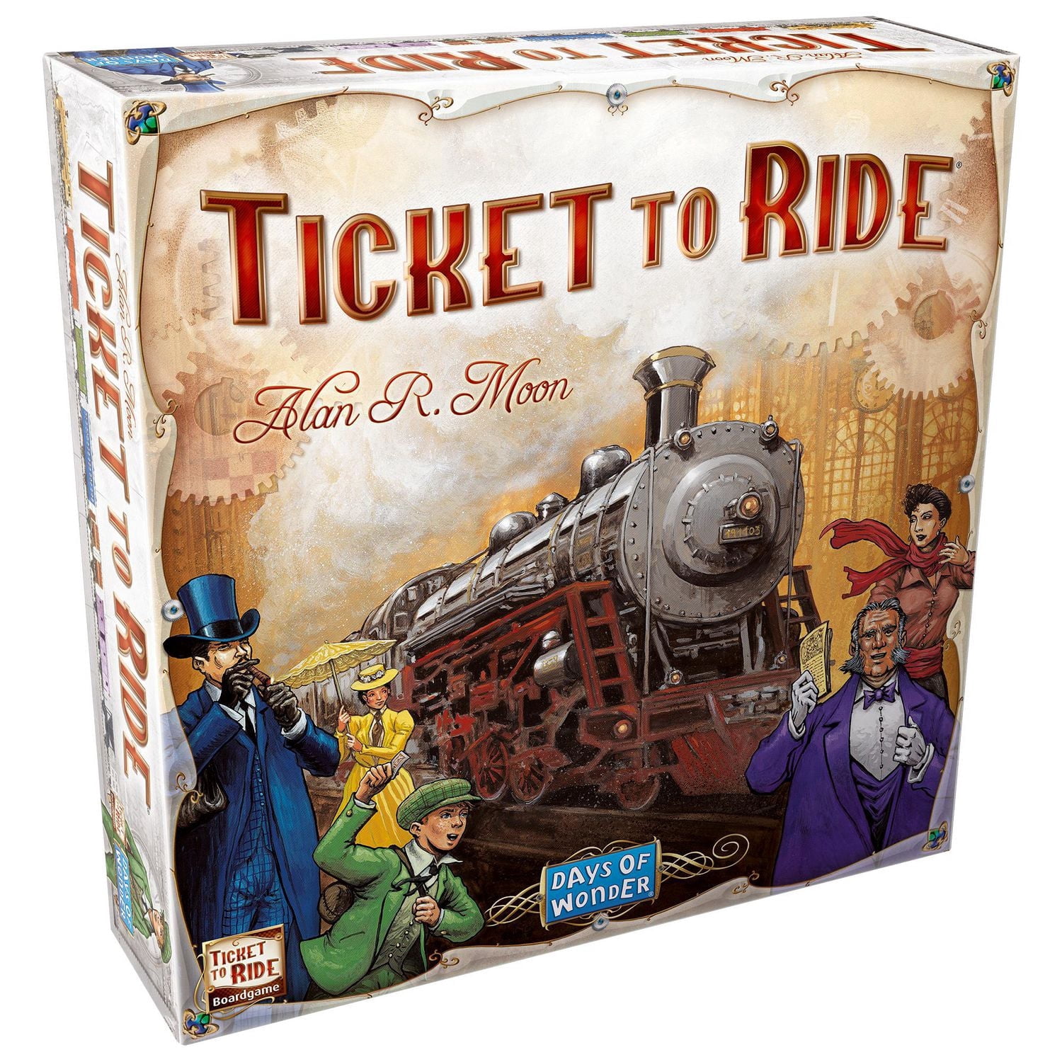 Ticket to Ride  - A Board Game by Days of Wonder 2-5 Players - Board Games for Family - 30-60 Minutes of Gameplay - Games for Family Game Night for Kids and Adults - Ages + English Version
