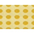 thumbnail image 1 of Ahgly Company Machine Washable Indoor Rectangle Transitional Yellow Area Rugs, 7' x 10', 1 of 7