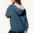 thumbnail image 4 of Timegard Vestes à Capuche Zippées pour Femmes Manches Longues Chandails en Molleton Décontractés Mode Automne avec Poches, 4 of 7