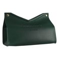thumbnail image 1 of ziyahi Modern Tissue Box Holder PU Leather Triangle for Dresser Bathroom Decoration Green, 1 of 8