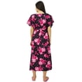 thumbnail image 2 of Bimba Kaftan Front Buttons Maternity Night Wear Printed Hospital Delivery Gown, 2 of 8