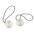 thumbnail image 1 of yingyy 1/2/3/5 2 Pieces Curtain Tieback Round Polyester Replacement Simple Style Household Kitchen Sunshade Drape Fixing Fastener Light Silver 1 Pc, 1 of 6