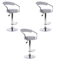 thumbnail image 1 of Heavenly Collection Adjustable Stool with stainless steel base SET OF 3, 1 of 4