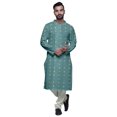 thumbnail image 4 of Atasi Kurta Imprimé de Designer pour Garçons Ensemble Kurta Pyjama Décontracté Vêtements Ethniques d'Été, 4 of 5