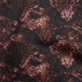 thumbnail image 1 of oneOone Velvet Maroon Fabric Damask Craft Projects Decor Fabric Printed By The Yard 58 Inch Wide, 1 of 4