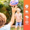 thumbnail image 4 of NERF Spiral Grip Mini Football - Patented Spacelace for Ultimate Spirals - Machine Stitched Construction - Pump Included,Blue/Orange, Mini, 4 of 9