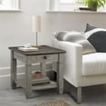 thumbnail image 2 of Lexicon Granby Wood 1 Drawer End Table in Antique Gray, 2 of 7
