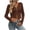 Coffee, variant on Womens Zip-Up Tops Knit Cropped Cardigans Ribbed Long Sleeve Sweaters Lightweight Slim-Fit Casual Zipper Jackets White, M
