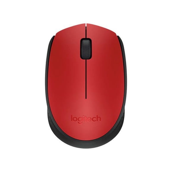 Logitech Wireless Mouse M170, 2.4 GHz with USB Mini Receiver, , 12-Months Battery Life - Red