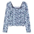 thumbnail image 2 of Justice Girls' Printed Lace Top, 2 of 3
