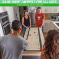 thumbnail image 2 of GoSports Jeu 2-en-1 de shuffleboard et curling de table 6 pi – Bois robuste, 8 palets inclus, plateau réversible, 2 of 5