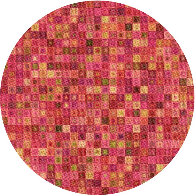 Ahgly Company Tapis d'Intérieur Lavable en Machine Carré Transitionnel Orange Vif, 3 Pieds Carré