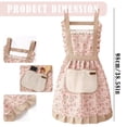 thumbnail image 3 of VogueV Heavy-Duty Cotton Apron with Adjustable Straps, Waterproof Kitchen Cooking Apron Pink, 3 of 8