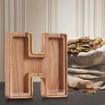 thumbnail image 4 of Agiferg Personalized Wooden Name Money Box Wooden Deposit Box Twenty Six English Letters, 4 of 6