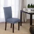 thumbnail image 5 of HomePop Chaise de Salle à Manger d'Appoint Classique Parsons Rembourrée, Bleu (Ensemble de 1), 5 of 5