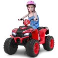 thumbnail image 1 of Costway VTT Électrique 24 V pour Enfants à 4 Roues avec Connexion Sans Fil Rouge, 1 of 10