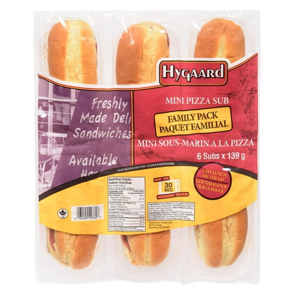 Hygaard Mini Pizza Sub Family Pack 6 Pack