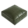 thumbnail image 2 of Housse de Pouf Ottomane Polyvalente en Similicuir 17,7 Pouces Carrée Non Rembourrée Coussin de Sol Rangement Repose-Pieds pour Usage Intérieur Extérieur Bricolage Remplissable Housse de Coussin de Siège en Cuir Sans Bourre Incluse, 2 of 7