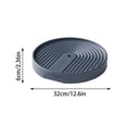 thumbnail image 2 of Support de Jardinière à Roulettes avec 2 Plateaux Ronds Transportable sur Roues pour Usage Intérieur Extérieur Polyvalent Maison Dortoir et Présentation Pratique, 2 of 5