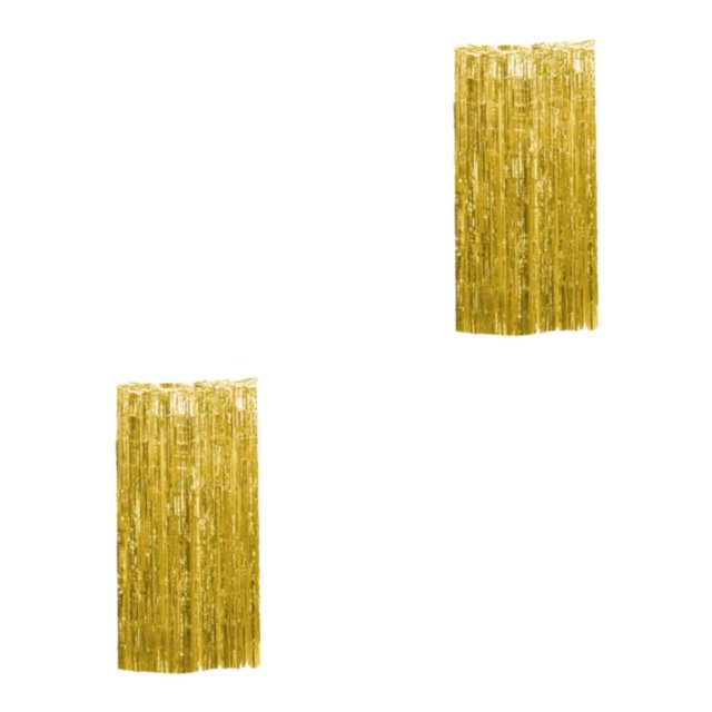 mmirethe Rideau Décoratif en Feuille pour Large Application Décorations de Mariage Or Inodore 2Set