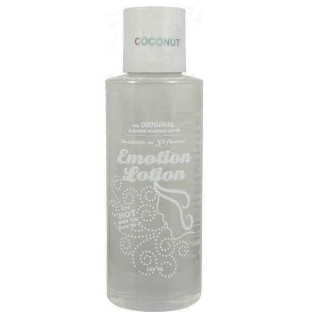 Emotion Lotion Flavored Warming Massage Oil, Coconut 4oz