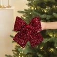 thumbnail image 1 of Wooowa Christmas Small-Size Sequin Bows, Sparkling Festive Decor for Gift Boxes & Xmas Tree, 1 of 8