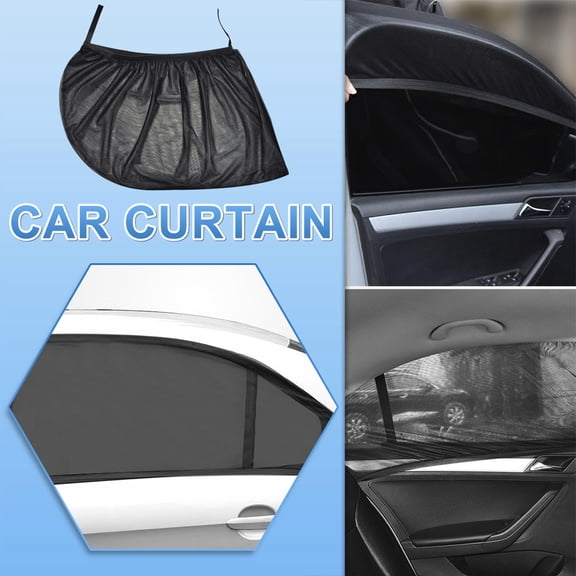 Apmemiss Liquidation 2 Pcs Pare-Soleil de Fenêtre de Voiture, Couvre-Fenêtre de Voiture Respirant Pare-Soleil pour Bébé pour Voiture, Essentiels de Camping Pare-Soleil de Fenêtre Latérale pour la Protection de la Vie Privée Convient à la Plupart des Voitures