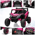 thumbnail image 3 of 4WD Kids Ride On UTV with Remote Control, Spring Suspension Off Road Electric Truck for 3-8 Years Outdoor Play, 3 of 7