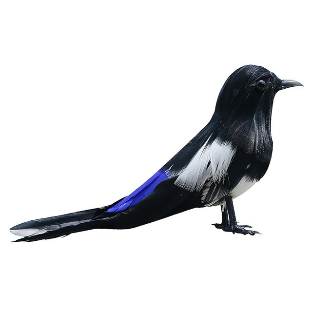 veasfak Artificial Bird Feathered Realistic Garden Home Decor Ornament - Multi, Magpie