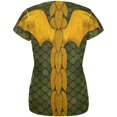 thumbnail image 2 of T-shirt pour Femmes à Imprimé Intégral de Costume Dragon Vert d'Halloween, 2 of 2