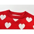 thumbnail image 3 of LSLJS Infant Baby Kids Girls Boys Valentin Heart Print Knit Pullover Sweater Tops, Tddler Sweatshirt, 3 of 8