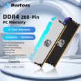 thumbnail image 1 of DDR4 RGB PC Memoria 8GB 16GB 32GB 3200MHz DIMM Desktop Computer Memory Rams Support Inter AMD Motherboard 16G(2x8G)3200 Black, 1 of 5