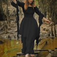 thumbnail image 2 of Ketyyh-chn99 Robes d'Été pour Femmes Robe Élégante pour Femme Robe Droite Unie pour Vacances Robe de Plage à Enfiler Noir,3TG, 2 of 5