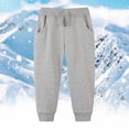 thumbnail image 2 of WEIYLL Pants for Boys Solid Color Tracksuit With Bunched Feet Mid Sized Hoodie Grey Fall Activewear size 4-5 Years, 2 of 9