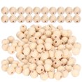 thumbnail image 3 of 5 Pack Wooden Beads Natural Round Loose Rustic Country DIY Hand Made Jewelry Making Materials(Natural Color 16mm40pcs), 3 of 8