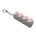 thumbnail image 2 of LAMDAWE 1PCS Cute Catpaw ClickyKeyboard FidgetToy Keychain,Light Up and No Light Keyboard Toys Novelty Stress Reliefing SensoryToys Anxiety Keyboard Keychain Gift forOffice School Travel, 2 of 5