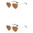 thumbnail image 4 of maskred PVC Heart-Shaped Glasses Non-Slide Silicone Nose Pads And Mulitple Colours For Chic Look Gold Metal tea color 2Set, 4 of 6