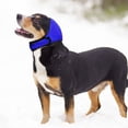 thumbnail image 4 of Dog Ear Protection Caps Waterproof, ZZkhGO Secure Fit Dog Ears Cover for Swimming, Adjustable Hook Loop Calming Ear Muffs for Bath Grooming Large Dogs, Blue, 4 of 6