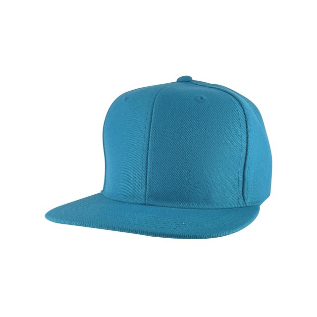 Top Headwear Casquette à Visière Plate Ajustable à Bouton-Pression - Turquoise