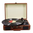 thumbnail image 3 of Vinyl Record Player Electric Phonograph Gramophone Speaker Leather Box Machine Vinyl Record Player ,Easy to Set Up, 3 of 5