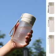 Wzzjkit Large Capacity Sports Water Bottle, Portable Outdoor Tumbler Cup for Students Couples with Tea Infuser Flower Tea Cup Plastic Water Bottle