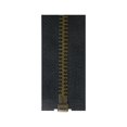 thumbnail image 2 of COSTUMAKERS One-Way Separating Zipper #5 Antique Brass Metal Teeth 65 cm (25.6 in) Black, tab pull, 2 of 4